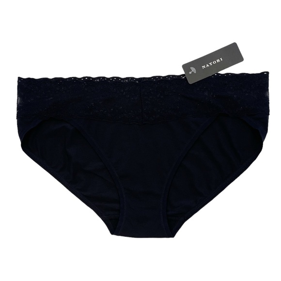 NATORI Bliss Perfection V-Kini Panties in Black - NWT - One Size - Picture 2 of 4